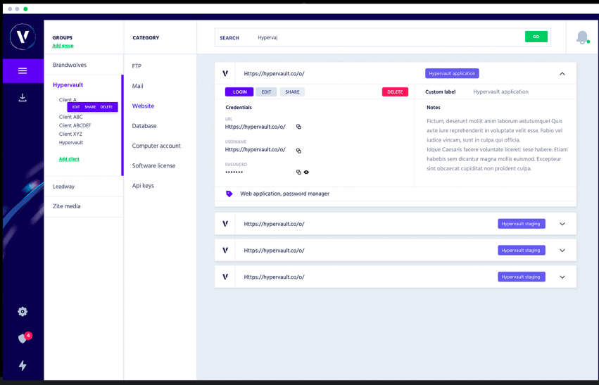 HyperVault-Password-Management-Software