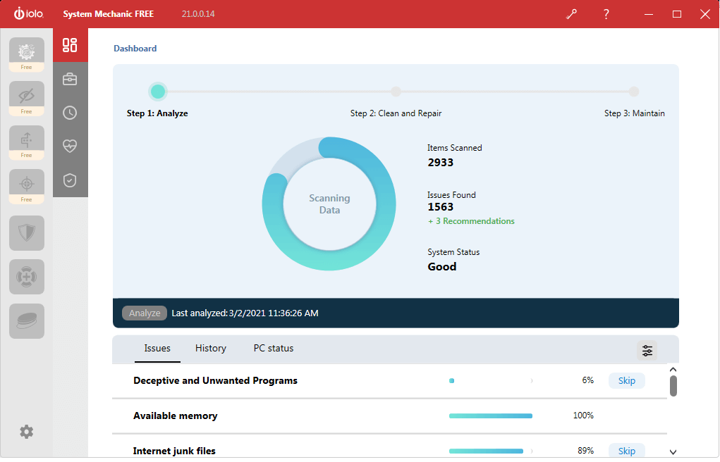 Iolo System Mechanic Registry Cleaner Software