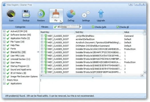 Wise Registry Cleaner Software