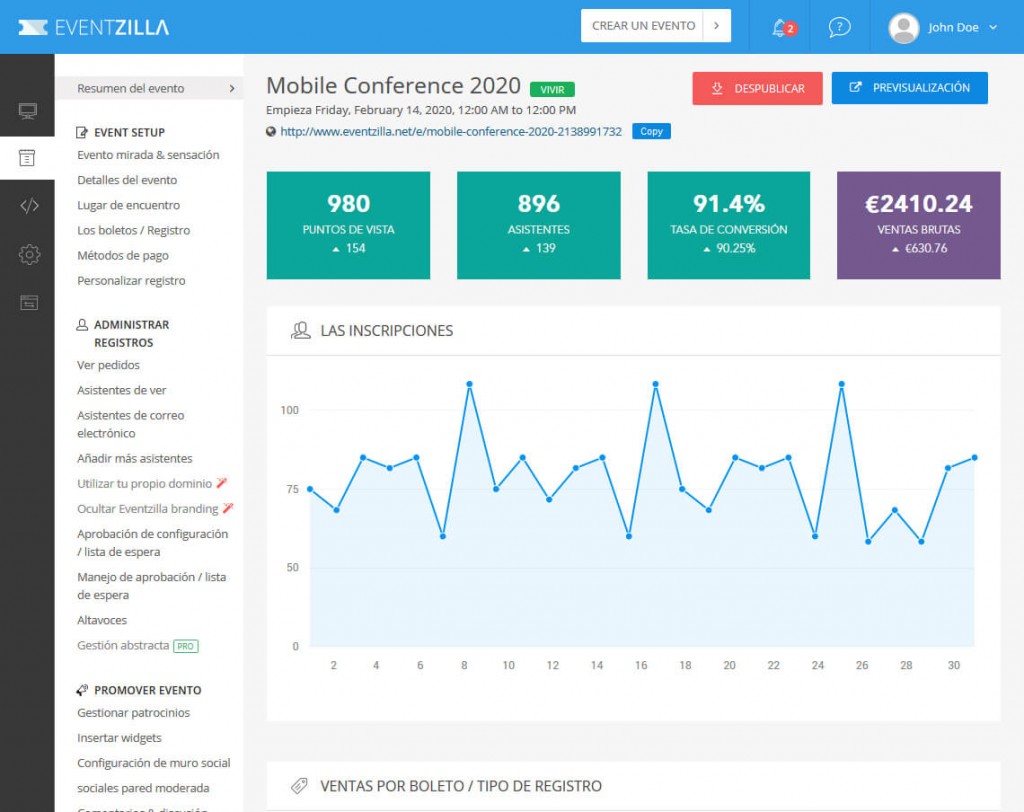 EventZilla Event Management Software