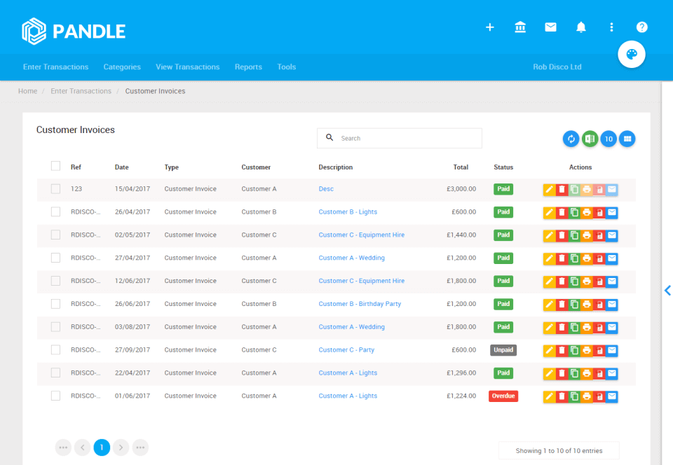Pandle-Accounts-Receivable-Software