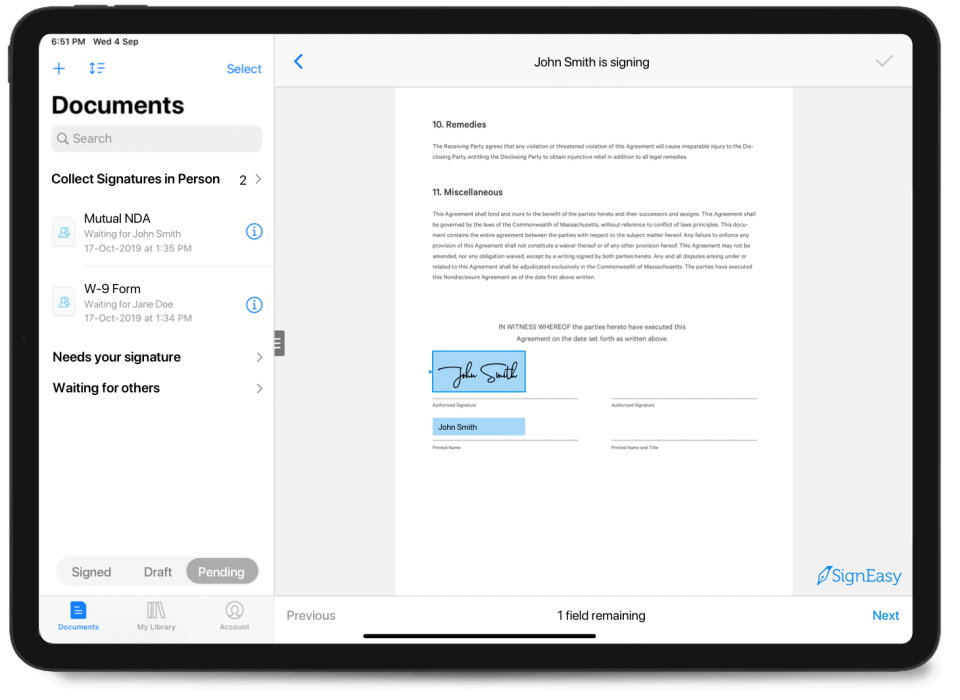 SignEasy-Electronic-Signature-Software