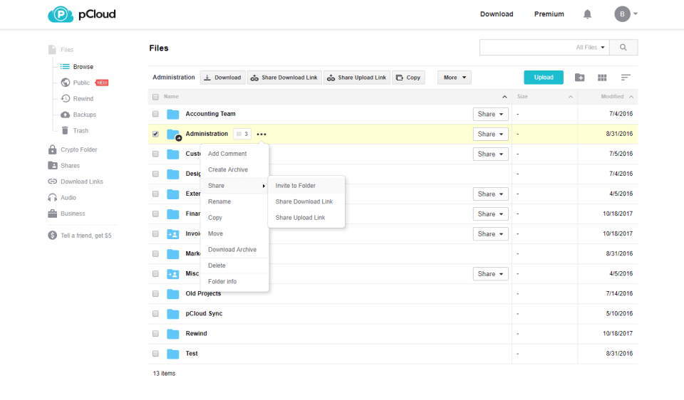 pCloud-File-Sharing-Software