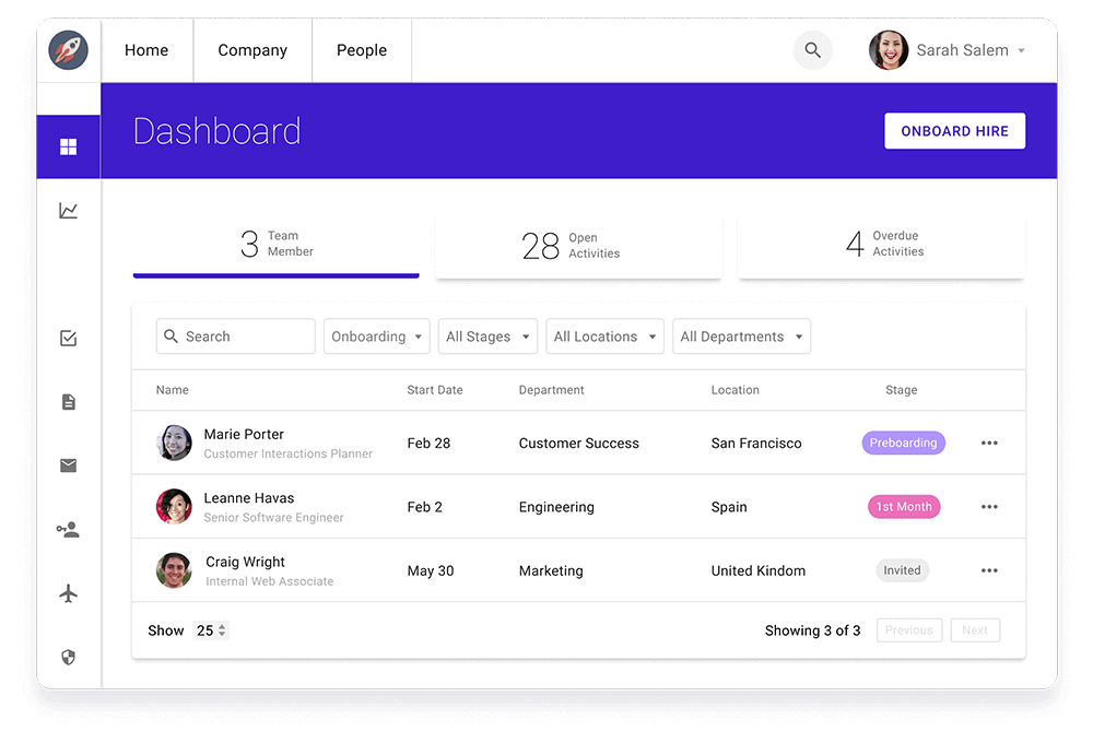 Sapling Onboarding Software