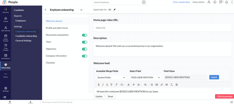 Zoho People Workforce Management Software