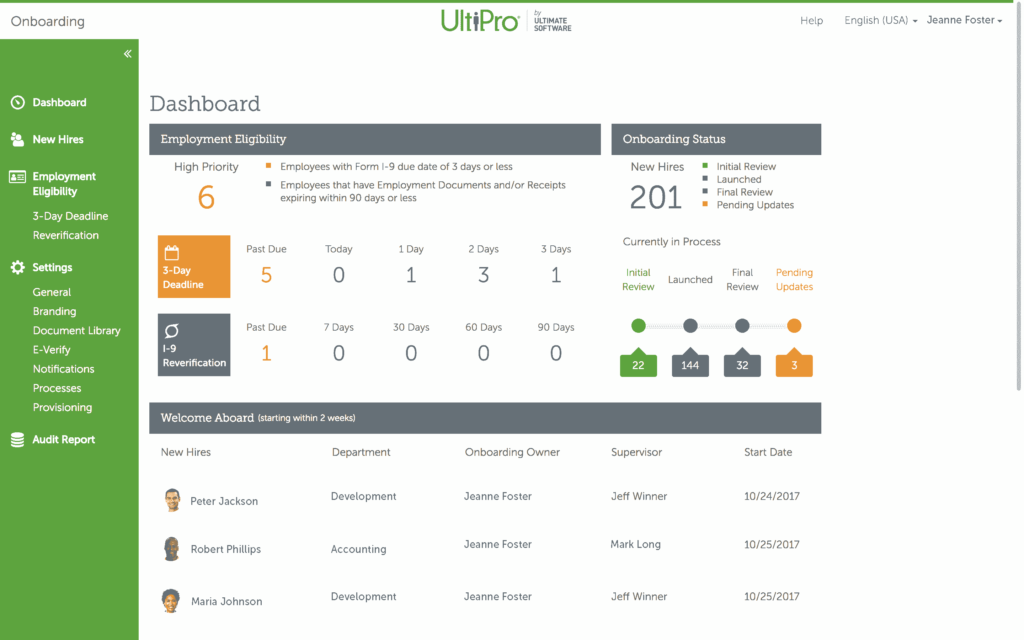 UltiPro HRIS Software