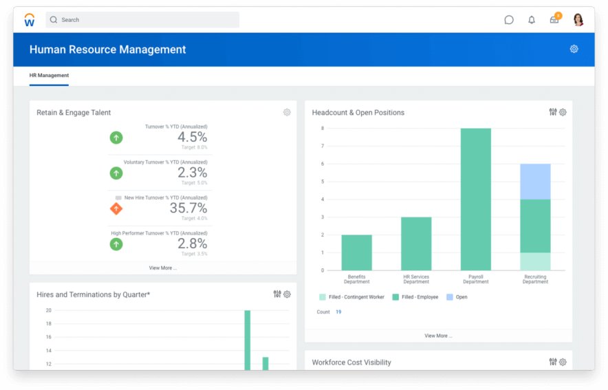 Workday HRIS software