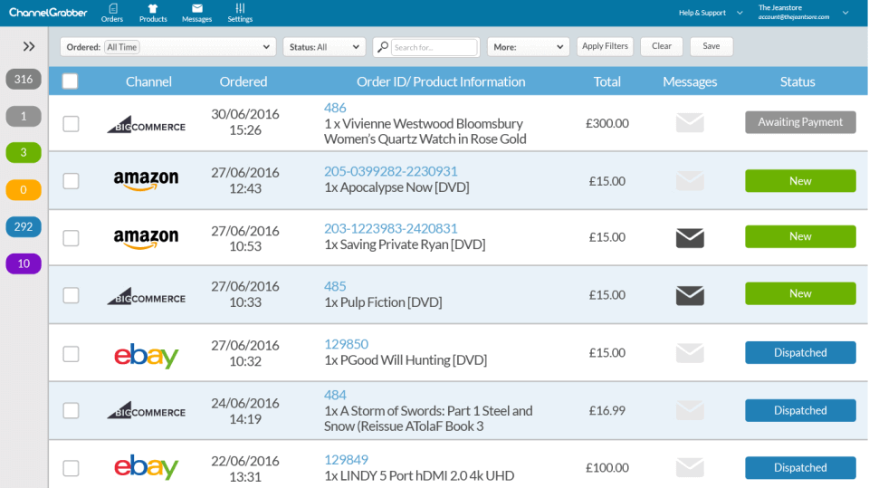 ChannelGrabber Multi-Channel E-Commerce Software