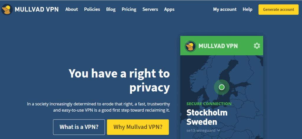 Mullvad VPN Software for Kodi