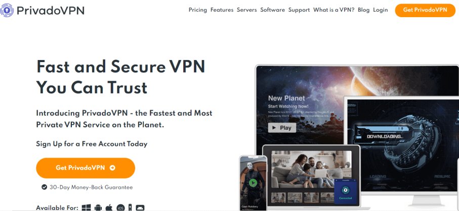 PrivadoVPN Software for Kodi