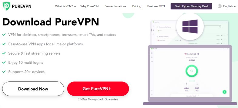 PureVPN Software for AdMob