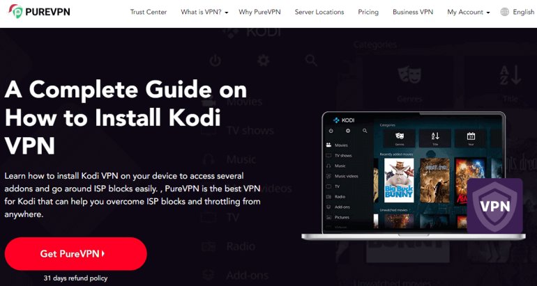 PureVPN Software for Kodi