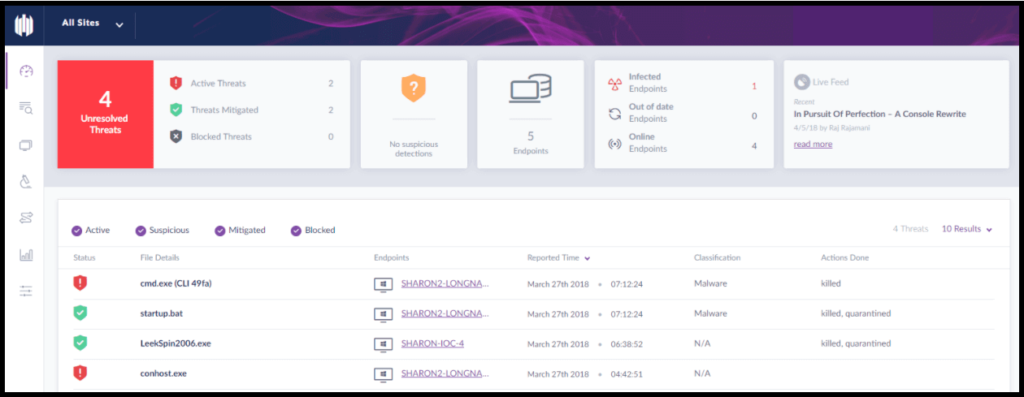 SentinelOne Endpoint Security Software