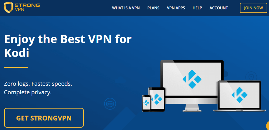 StrongVPN Software for Kodi