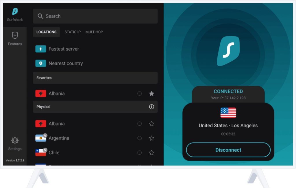 Surfshark VPN Software for Kodi