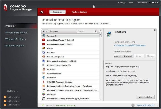 Comodo-Program-Manager-Microsoft-Uninstaller-Software