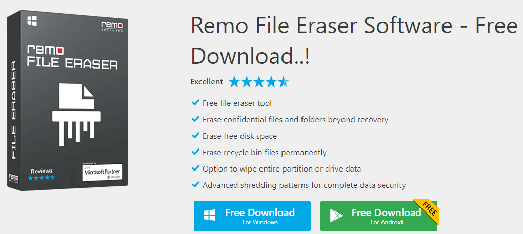 Remo File Eraser Software