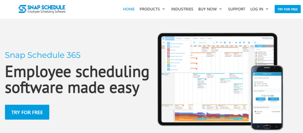 Snap Schedule Employee Scheduling Software