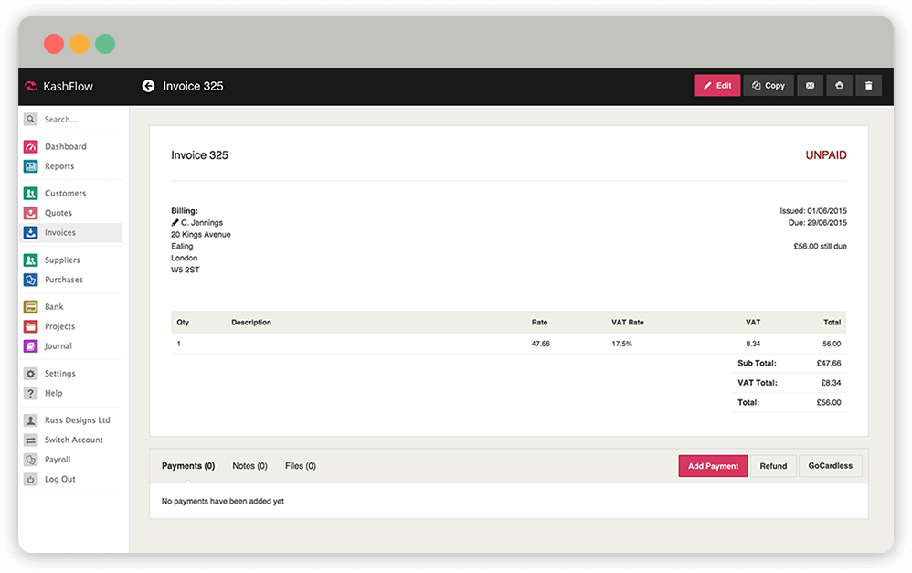 KashFlow Billing Software