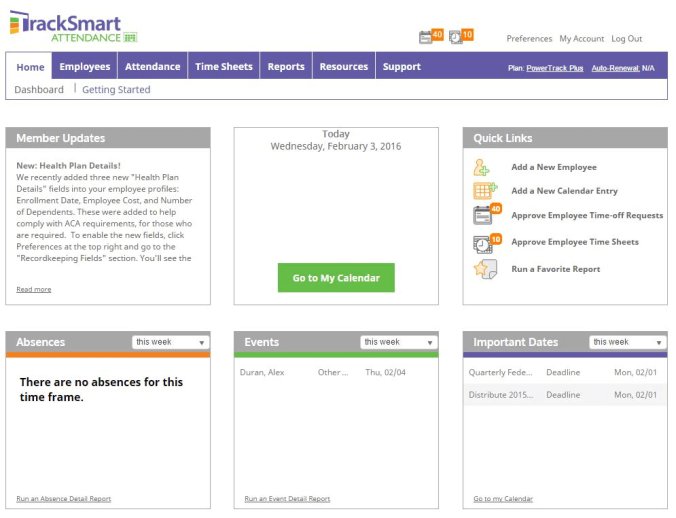 TrackSmart Time and Attendance Software