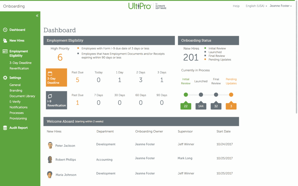 UltiPro Cloud-Based HR Software