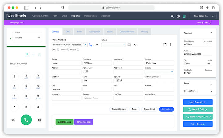 CallTools Predictive Dialer Software