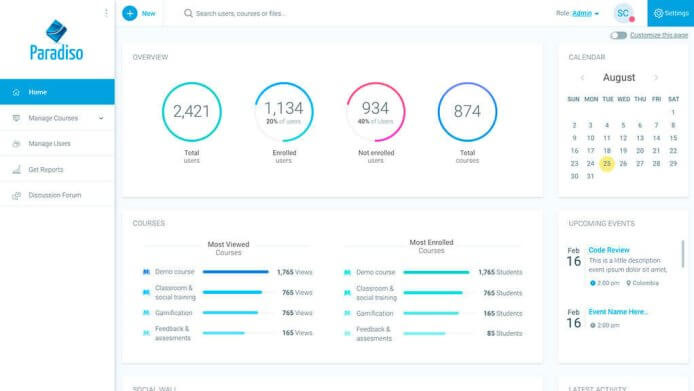 Paradiso LMS Employee Training Software