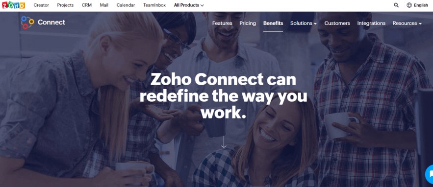 Zoho Connect Benefits Management Software