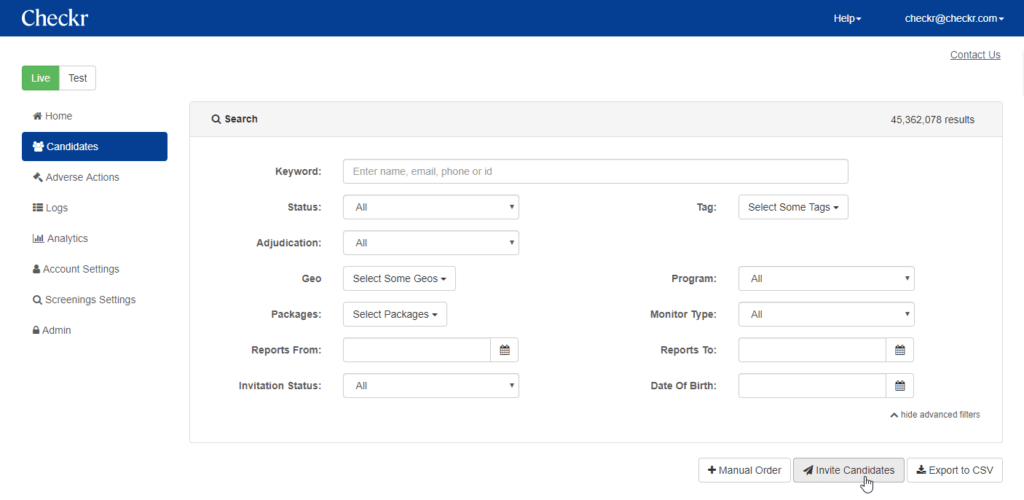 Checkr-Candidate Screening Software