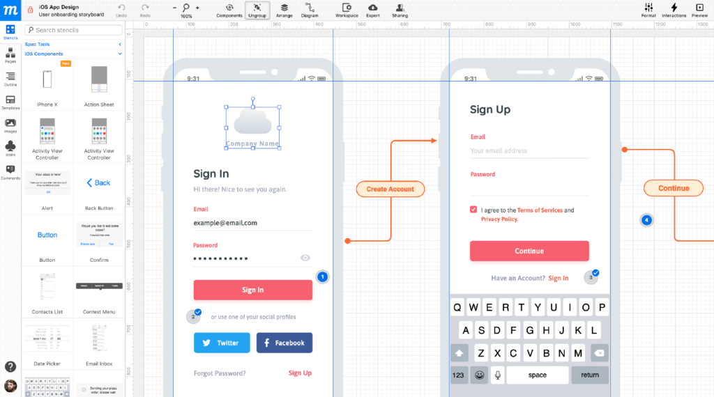 Moqups App Design Software