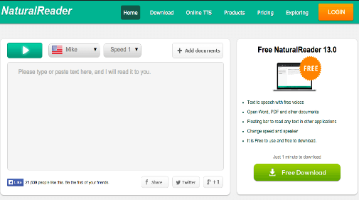 NaturalReader Text-To-Speech Software