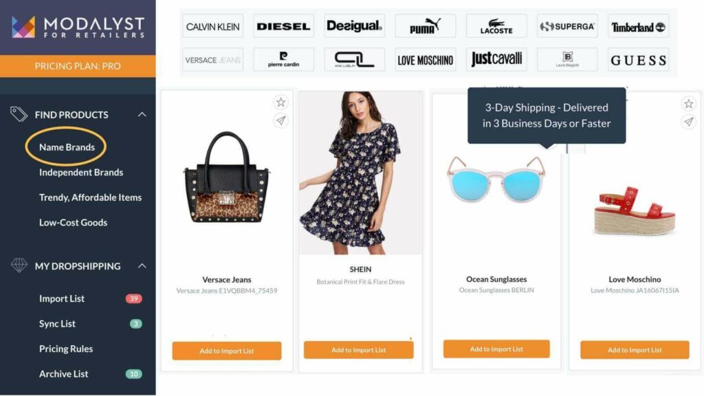 Modalyst Dropshipping Software